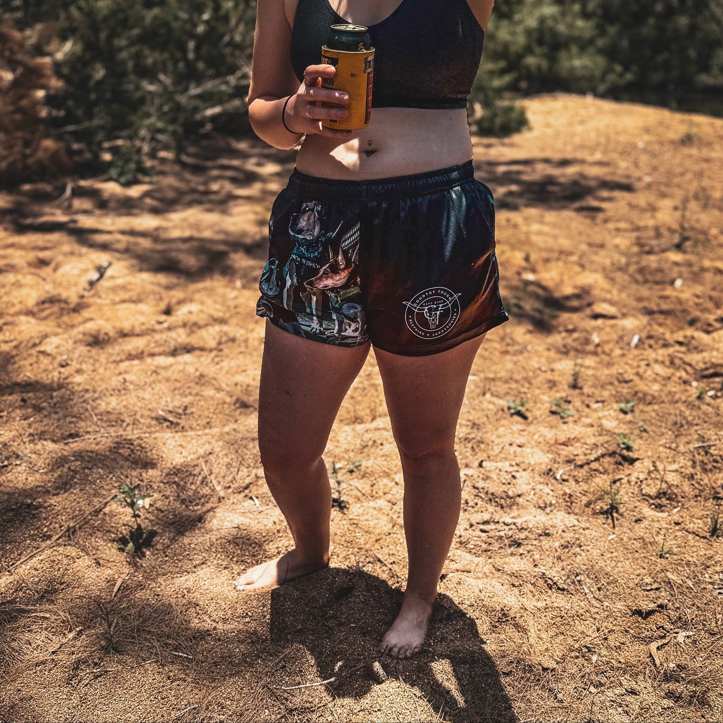 Country Tough - Man's Best Friend Footy Shorts