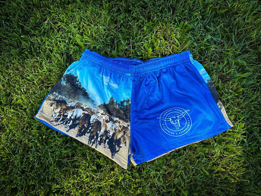 Country Tough - Way Out West Footy Shorts